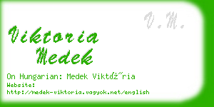viktoria medek business card